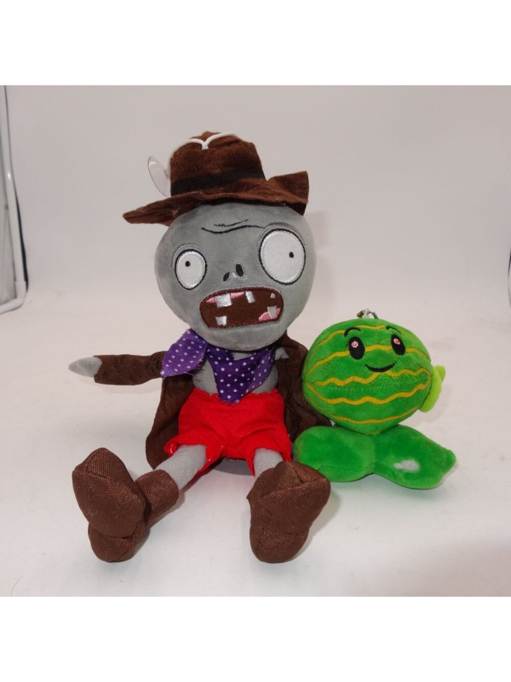 Plants Vs. Zombies‎ Cowboy Zombie & Watermelon Plush 2-Piece Set